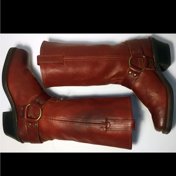 Frye 12r Motorcycle Harness Boots - Picture 1 of 8